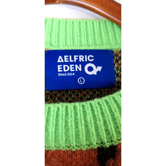 AELFRIC EDEN Crewneck Knit Sweater Men's Large Pullover Steampunk Halloween - Picture 3 of 9